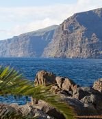View of the cliffs in the Canary Islands