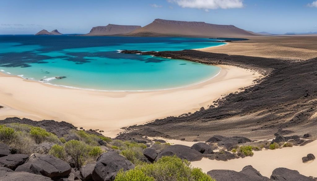 La Graciosa beaches in June