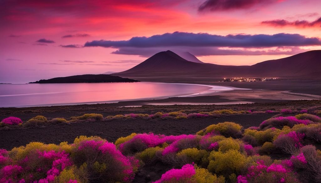 La Graciosa in May, sandy beaches, volcanic landscapes