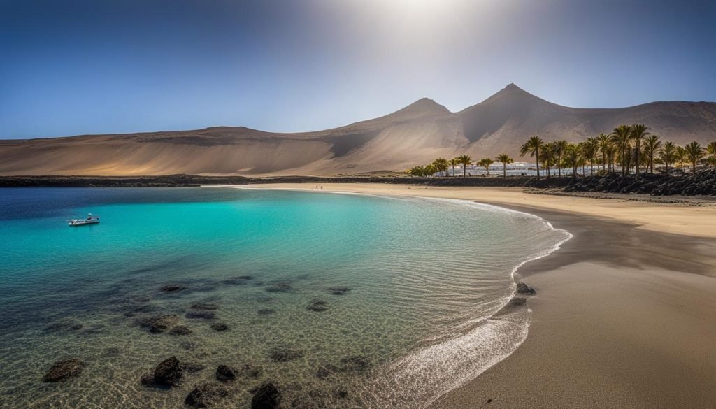 Lanzarote Beach in August