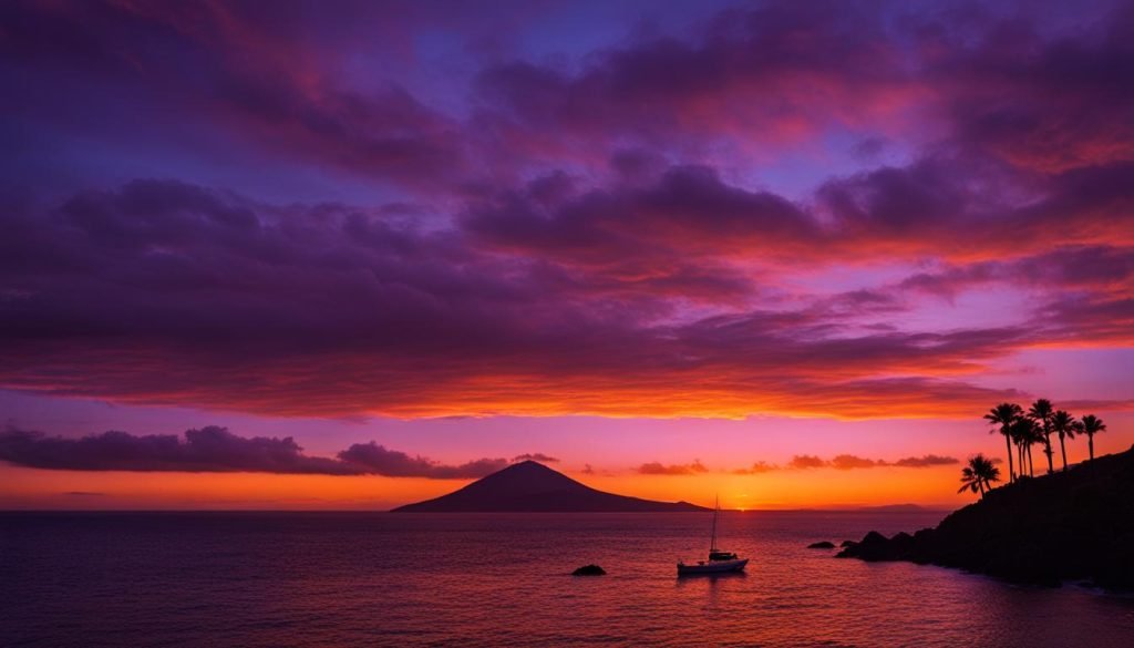 Lanzarote sunset in June