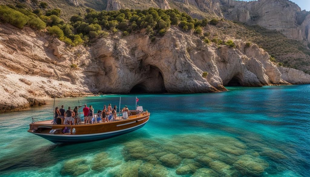 boat trip to Benidorm Island