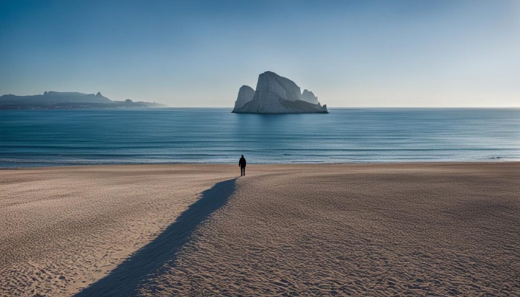 Calpe beach in December