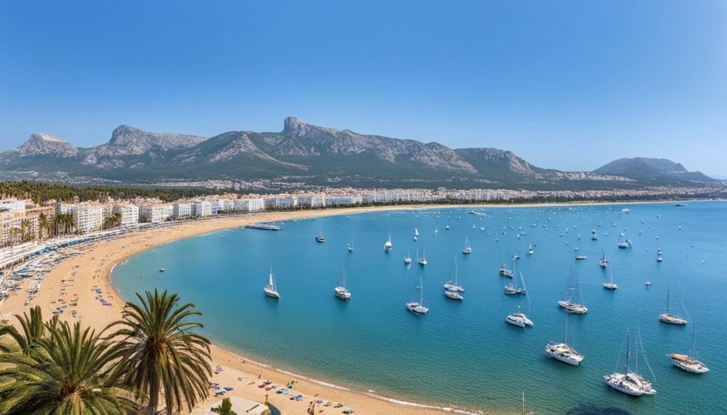 Denia beaches in May