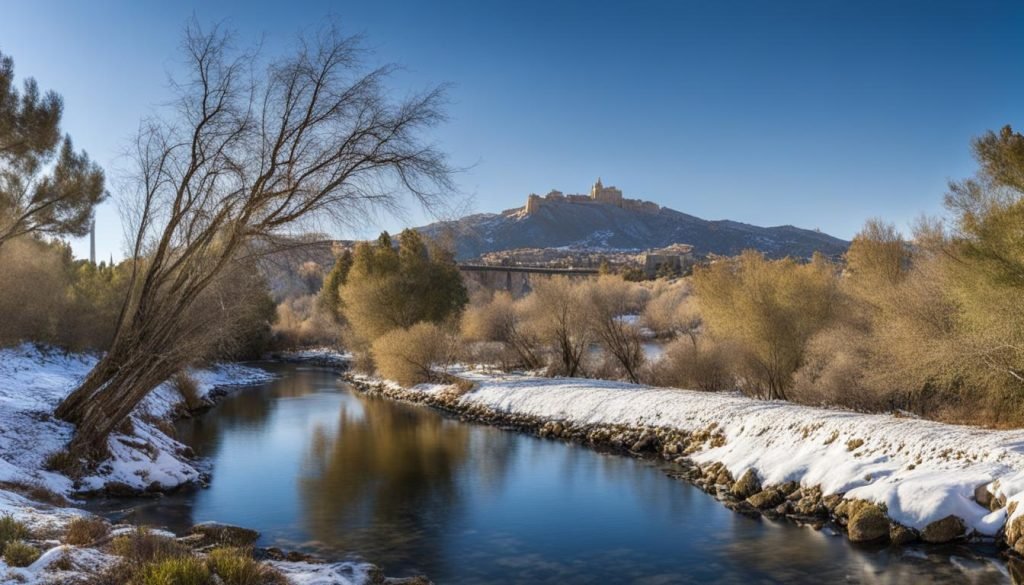 Elche winter landscape