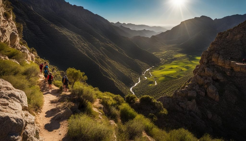 Hiking in Mountains