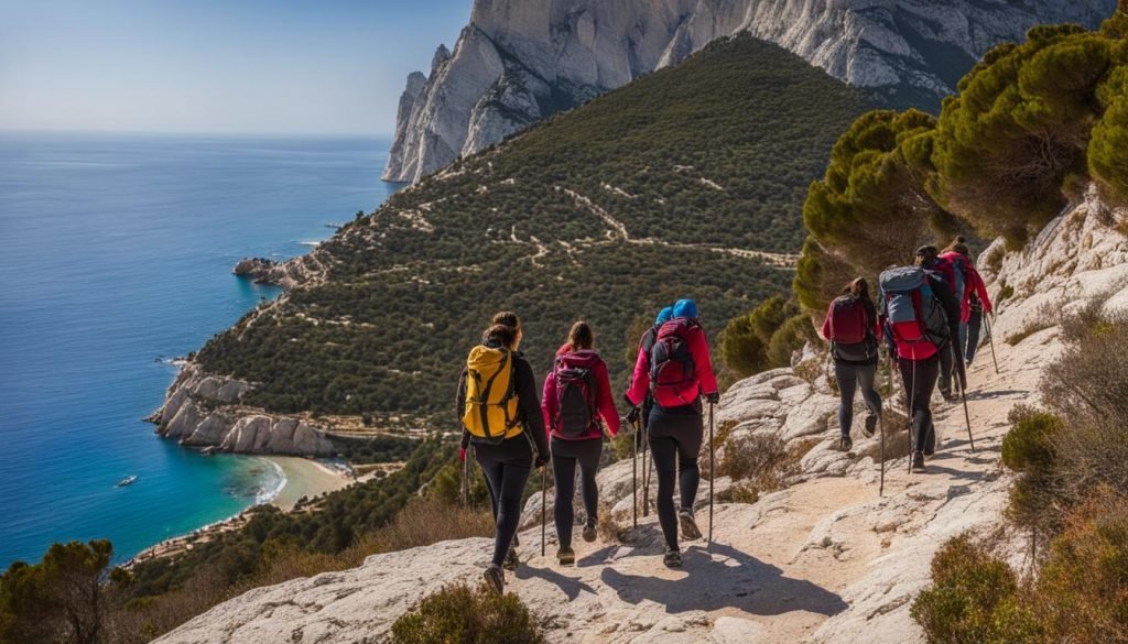 hiking to the Peñón de Ifach